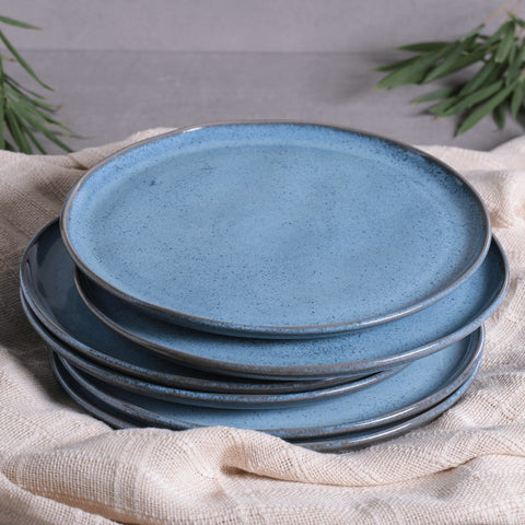 Porto Brasil Everyday Abstract Glazed Stoneware Plate Set - Set of 6