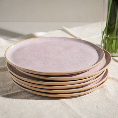 Everyday Organic Handmade Glazed Stoneware Plate Set