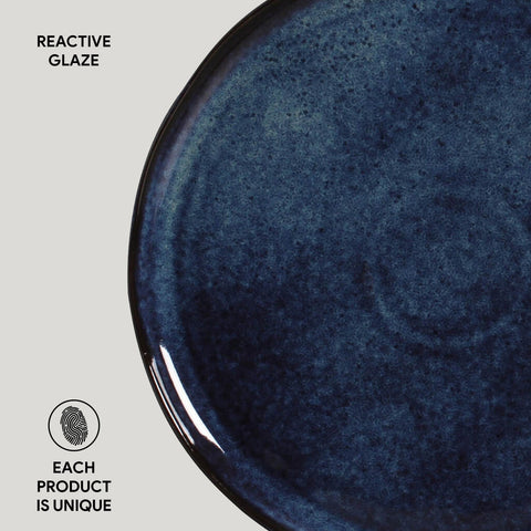 Porto Brasil Everyday Abstract Glazed Stoneware Dinner Plate Set - Set of 6