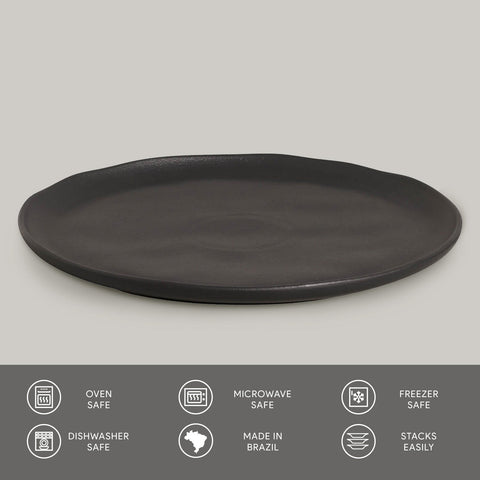 Everyday Modern Handmade Matte Stoneware Plate Set