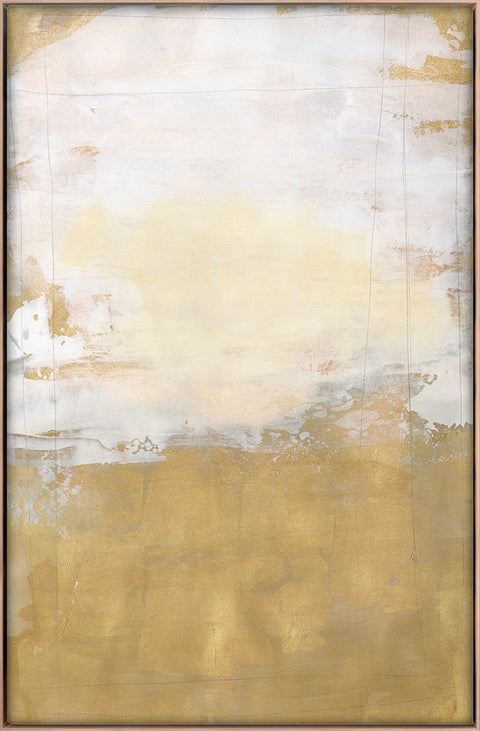 Gold Bar 2 Print Framed Rectangle Wall Art