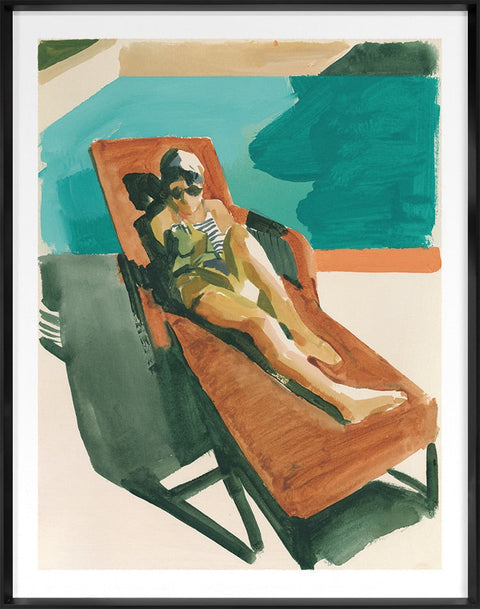 Lounge Act 3 Print Rectangle Framed Wall Art