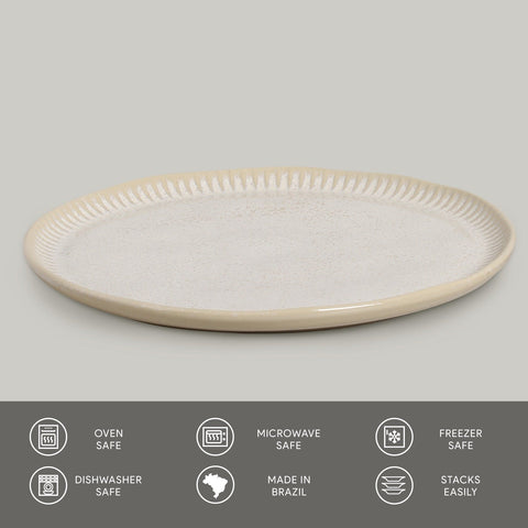 Everyday Minimalist Handmade Glazed Stoneware Plate Set