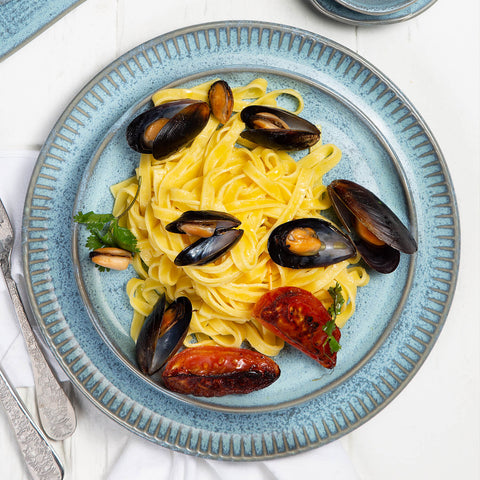 Porto Brasil Everyday Abstract Glazed Stoneware Dinner Plate Set - Set of 6