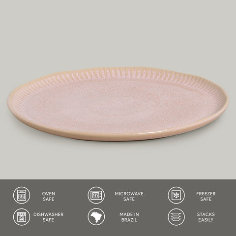 Everyday Handmade Abstract Stoneware Plate Set