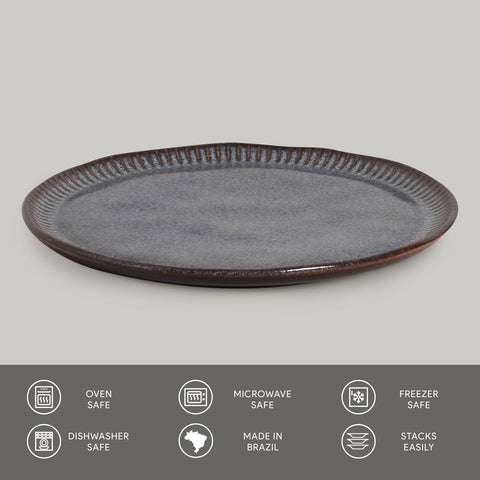 Everyday Handmade Glazed Stoneware Plate Set