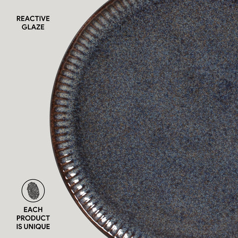 Everyday Handmade Glazed Stoneware Plate Set