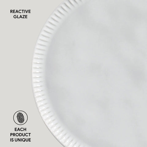 Porto Brasil Everyday Contemporary Handmade Glazed Stoneware Plate Set - Set of 6