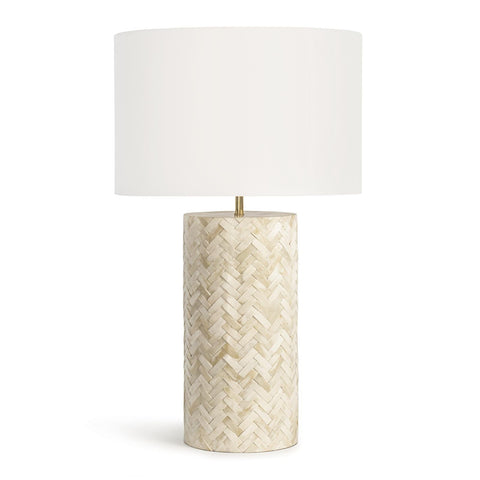Trellis Column Handcrafted Inlay Table Lamp