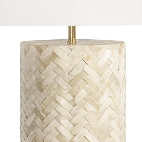 Trellis Column Handcrafted Inlay Table Lamp