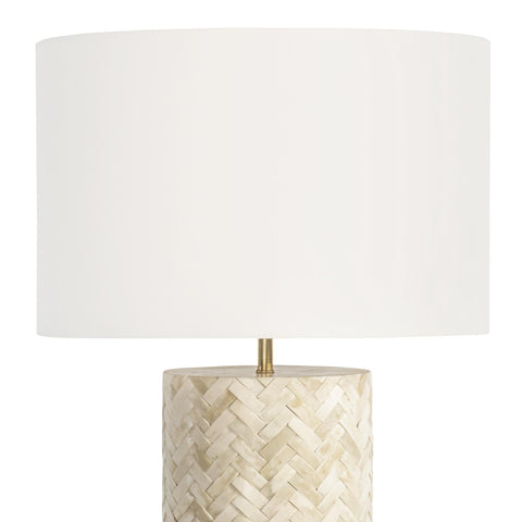 Trellis Column Handcrafted Inlay Table Lamp