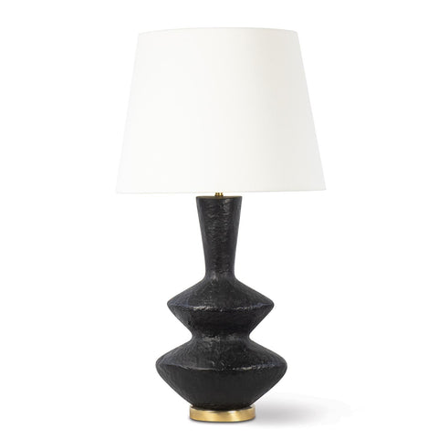 Poe Modern Accent Textured Conical Table Lamp