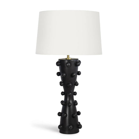 Pom Accent Handcrafted Table Lamp with Pom Poms