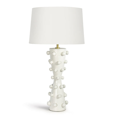 Pom Accent Handcrafted Table Lamp with Pom Poms