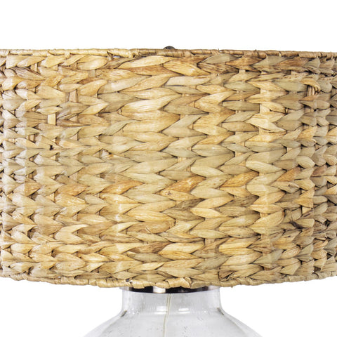Freesia Bohemian Accent Drum Woven Table Lamp