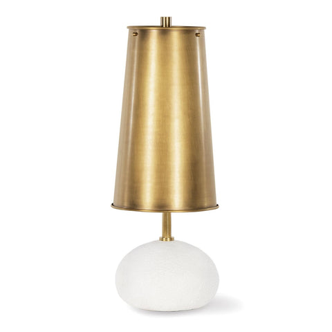 Hattie Concrete Sleek Conical Table Lamp for Modern Accent