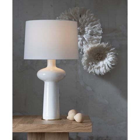 Sabina Column Accent Table Lamp Contemporary Drum Design