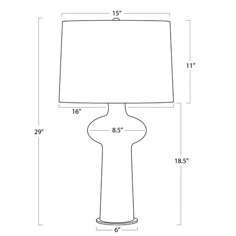 Sabina Column Accent Table Lamp Contemporary Drum Design