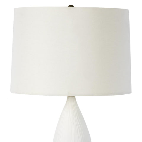Hayden Ambient Minimalist Column Table Lamp with Carving