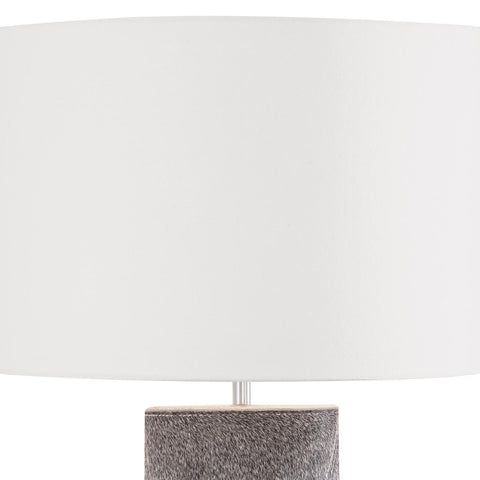 Andres Accent Modern Column Drum Table Lamp