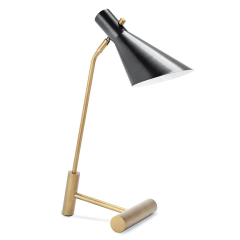 Spyder Modern Task Lamp in Blackened Brass