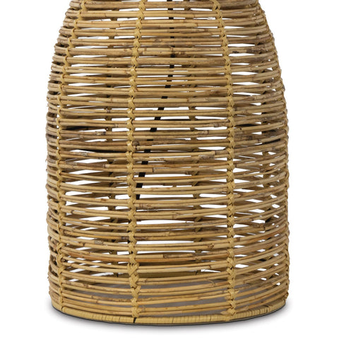 Monica Bohemian Woven Handcrafted Drum Table Lamp