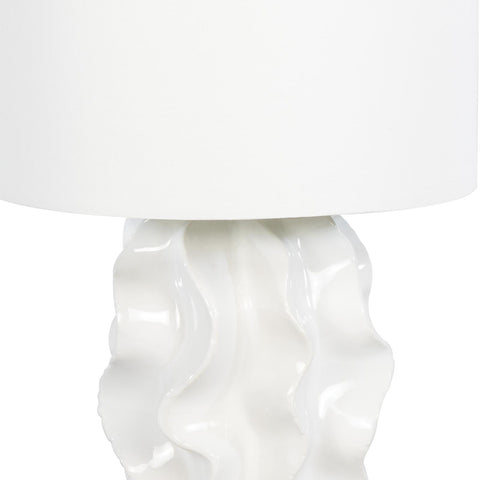 Ambient Organic Drum Table Lamp in White