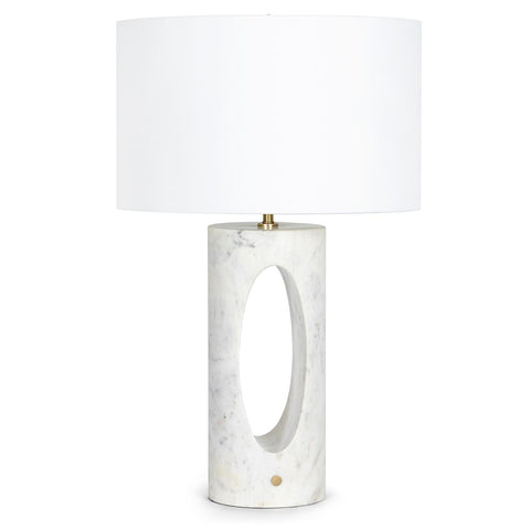 Portia Modern Cut-Out Cylinder Table Lamp
