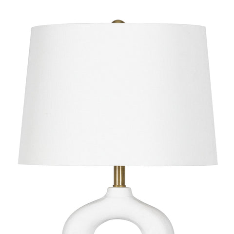 Jacob Accent Drum Table Lamp with Cut-Out Design Modern Style