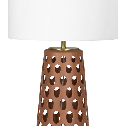 Kelvin Column Cut-Out Drum Table Lamp Modern Accent