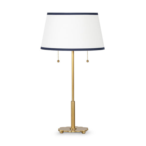 Daisy Accent Modern Column Table Lamp with Contrast Trim