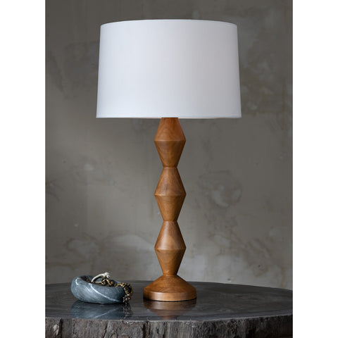 Accent Buffet Drum Table Lamp Mid Century Modern