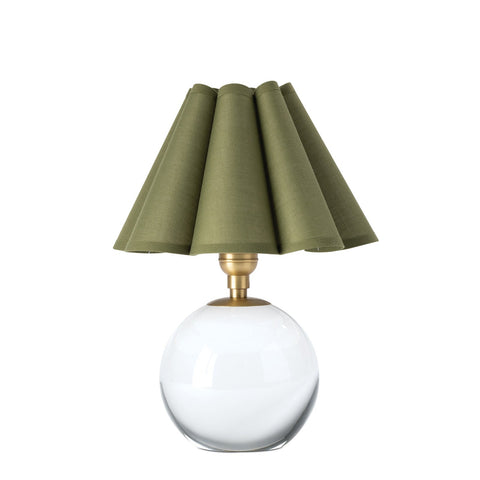 Giorgio Modern Conical Table Lamp with Scallop Trim