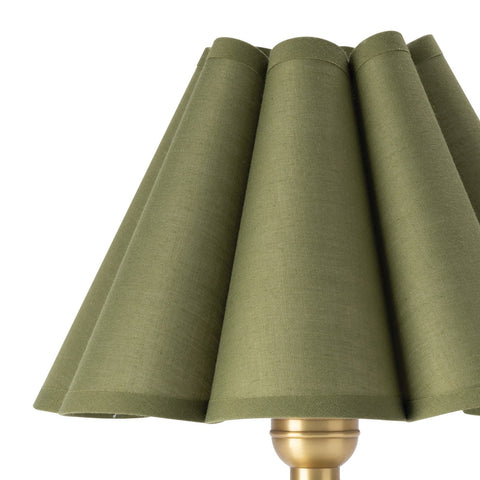Giorgio Modern Conical Table Lamp with Scallop Trim