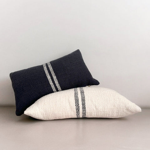 Powered by People Timeless Minimalist Scandinavian Soft Textured Lumbar Pillow - 12 x 20