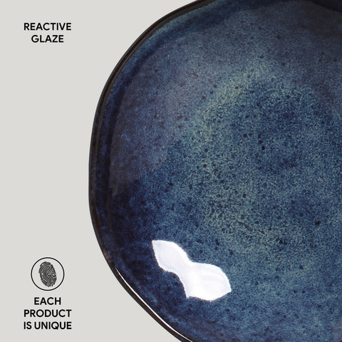 Porto Brasil Porto Brasil Everyday Modern Abstract Stoneware Salad Bowl - Set of 6