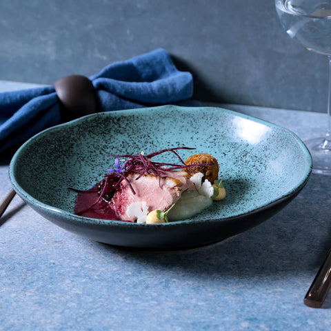 Porto Brasil Everyday Abstract Glazed Bowl Set in Stoneware - Set of 6