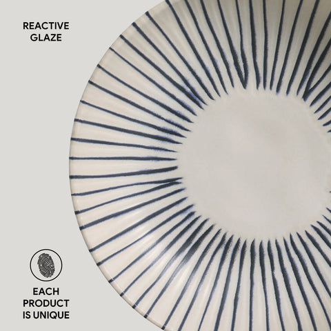 Porto Brasil Porto Brasil Decorated Hand Finished Scandinavian Salad Bowl - Set of 6