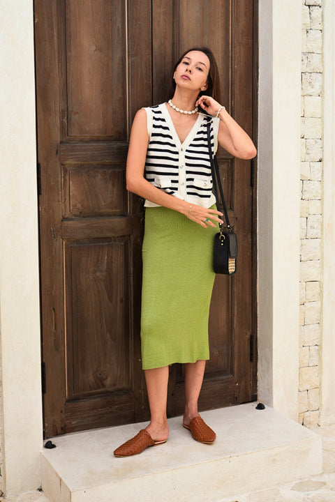 Handwoven Geometric Leather Trim Crossbody