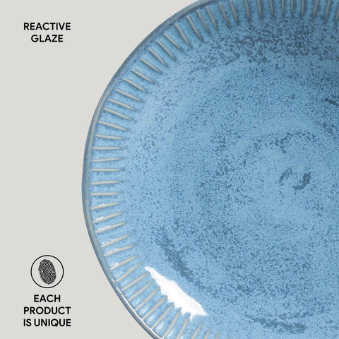 Porto Brasil Porto Brasil Everyday Organic Abstract Glazed Salad Bowl - Set of 6