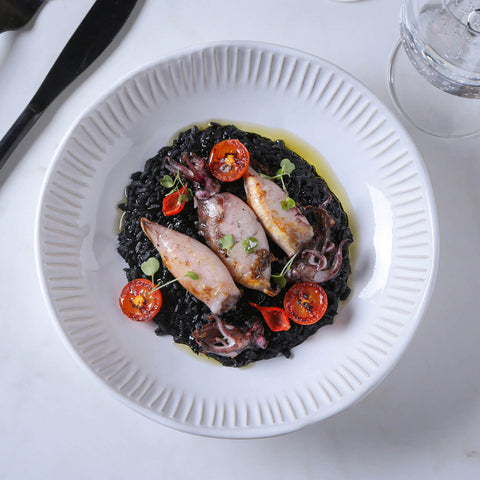 Porto Brasil Minimalist Hand Finished Stoneware Salad Bowl Set - Set of 6