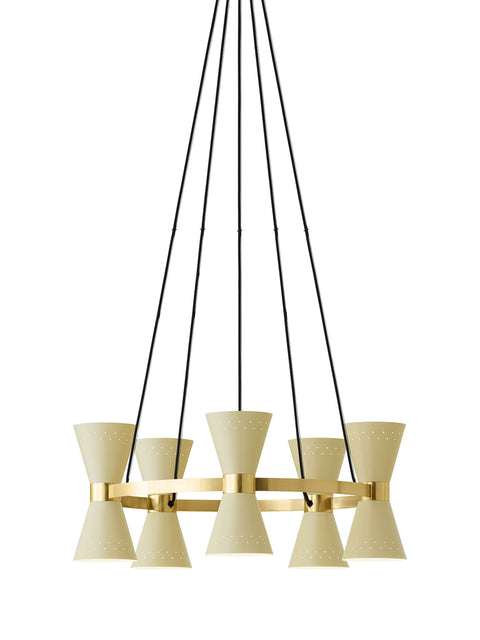 Ambient Mid Century Tiered Candelabra Chandelier Ceiling Light