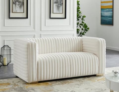 Ravish Timeless Minimalist Velvet Loveseat Sofa
