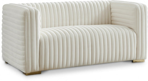 Ravish Timeless Minimalist Velvet Loveseat Sofa