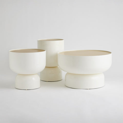 Global Views Space Saving Curved Drum Center Table