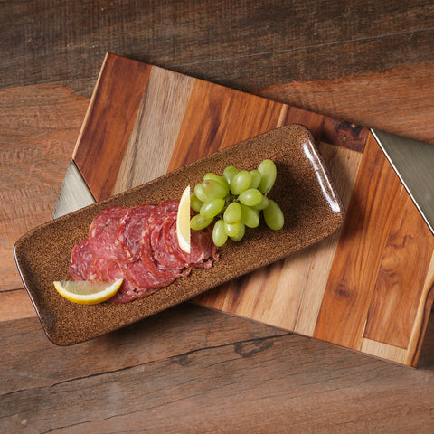 Porto Brasil Modern Abstract Hand Finished Stoneware Serving Platter - Set of 4