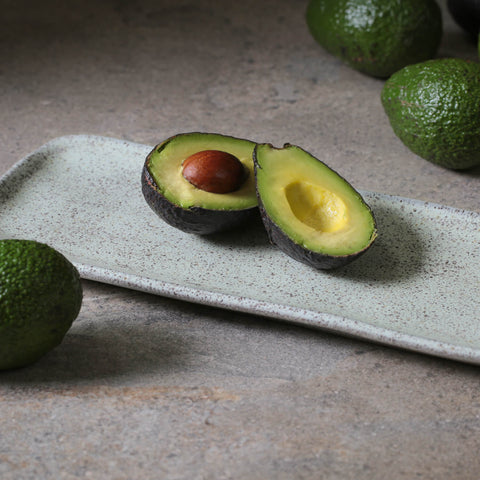 Porto Brasil Organic Abstract Stoneware Serving Platter with Glazed Finish - Set of 4