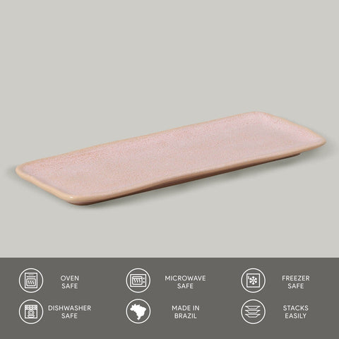 Porto Brasil Porto Brasil Everyday Modern Abstract Hand Finished Serving Platter - Set of 4