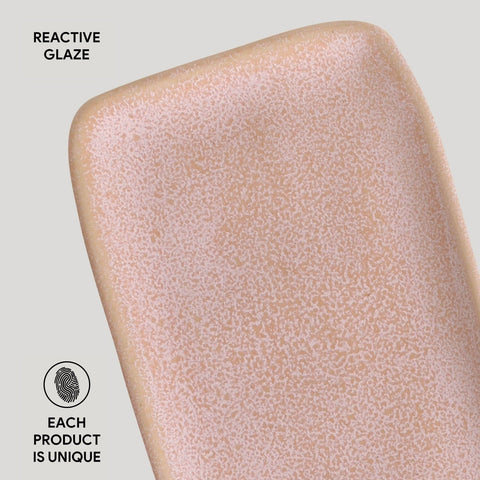 Porto Brasil Porto Brasil Everyday Modern Abstract Hand Finished Serving Platter - Set of 4