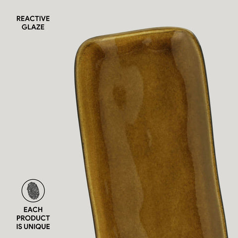 Porto Brasil Modern Hand Finished Stoneware Serving Platter - Set of 4